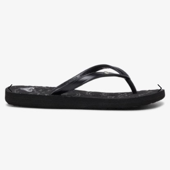 Girls Black Flip Flops - Picture 2 of 6